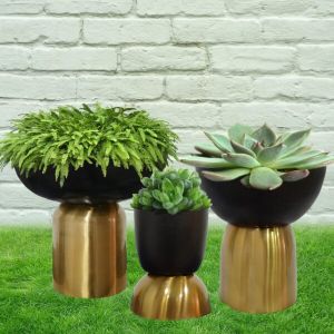 Brass Planter Set