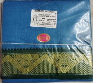 Sun Flower Cotton Dhoti Dupatta Set