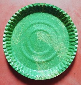 12 Inch Green Salpata Paper Plate