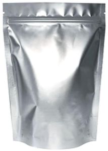 One Side Transparent One Side Silver Pouches With Zipper