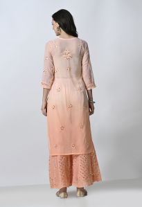 Double Shaded Georgette Kurta Palazzo Set