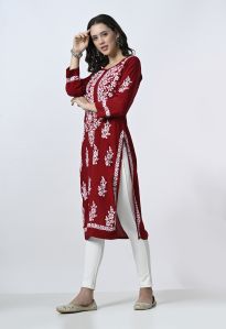 Hand Work Modal Kurti