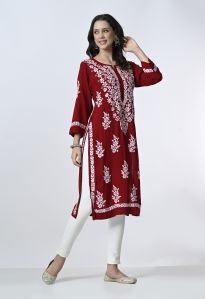 Hand Work Modal Kurti