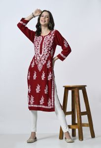 Hand Work Modal Kurti