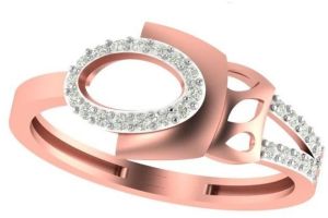 M-PLR-3933 Ladies Rose Gold Ring
