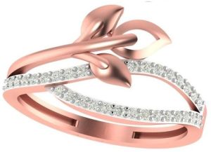 M-PLR-3938 Ladies Rose Gold Ring