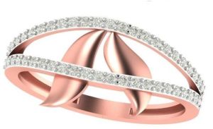 M-PLR-3957 Ladies Rose Gold Ring