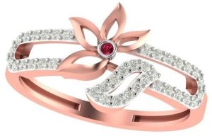 M-PLR-3964 Ladies Rose Gold Ring