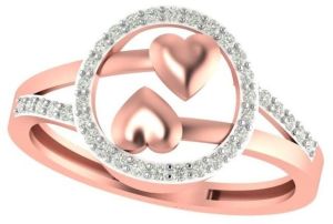 M-PLR-3978 Ladies Rose Gold Ring
