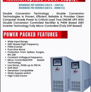 RISBREK Online UPS ( 1 to 300 kva)