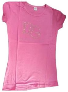 Ladies Used Half Sleeve T-Shirt