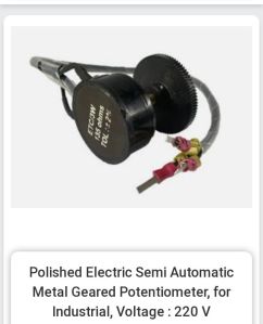 polished electric semi automatic metal geared potentiometer