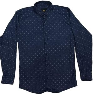 men casual shirts blue