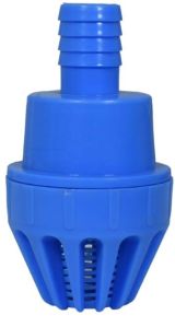 PP BLUE FLAP NIPPLE FOOTVALVE 20MM AND 25MM