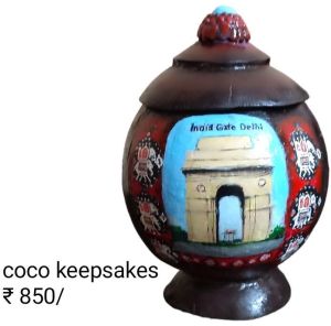 Coconut shell keepsakes