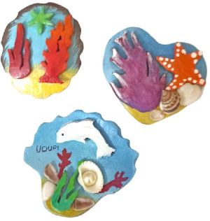 Coconut Shell Fridge Magnets