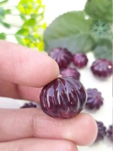 Melon Carved Ruby Gemstone