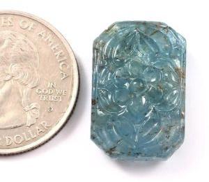 Natural Aquamarine Gemstone Pendant Jewelry