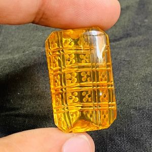 Natural Citrine Carving Gemstone