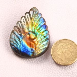 Pear Shaped Labradorite Carving Gemstone