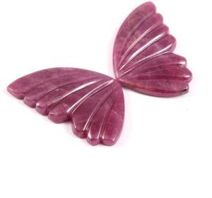 Shaped Butterfly Ruby Carving Gemstone