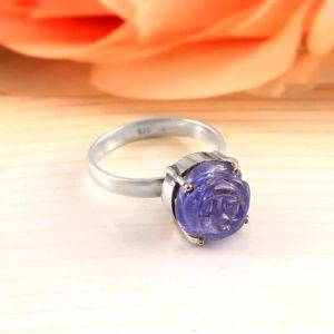 Tanzanite Gemstone Silver Ring