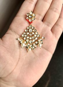 Imitation Brass Kundan Earrings