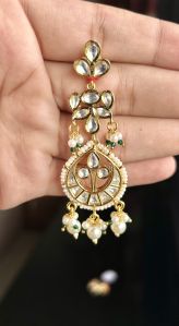 Imitation Brass Kundan Earrings