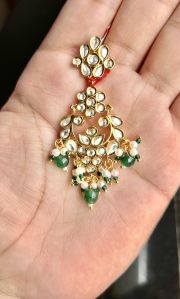 Fancy Brass Kundan Earrings