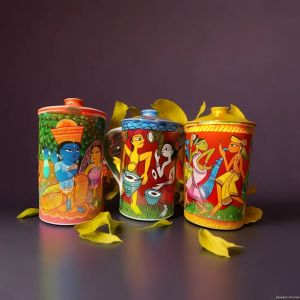 artisanal vibrant ceramic cups