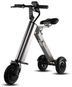 mini e-bike three-wheel foldable electric scooter