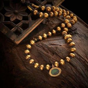 Gold Antique Beads Necklace