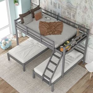 Triple Twin Mild Steel Bunk Beds