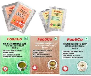 Organic Spirulina Soup Powder in various flavoured