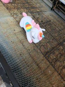 unicorn sleeping soft toy