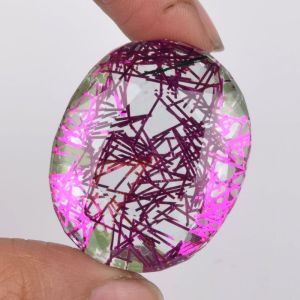 pink rutile gemstone