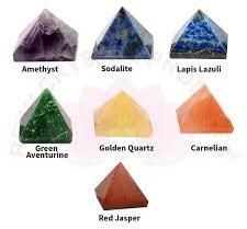 natural seven chakra pyramids