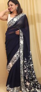 Parsi gara hand work saree