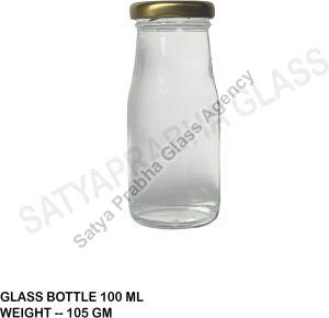 glass milk bottle 100 ml