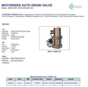 ESSAD-161 Motorised Auto Drain Valve