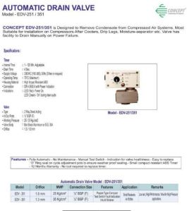 EDV-251 & 351 Automatic Drain Valve