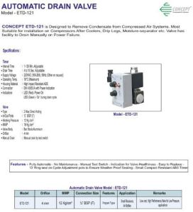 ETD-121 Automatic Drain Valve