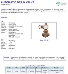 HDV-151 Automatic Drain Valve