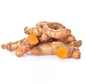 organic raw turmeric finger