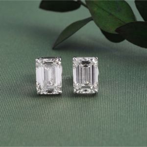 Emerald Diamond Earring