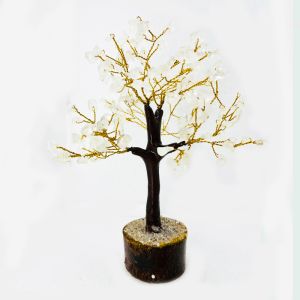 100 Beads Clear Quartz Tree