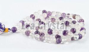 Amethyst & Crystal Jap Mala