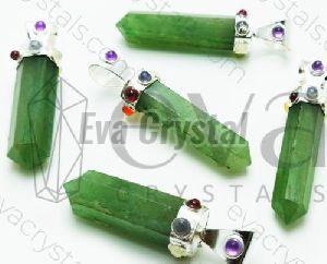 Green Aventurine Chakra Collet Pendant