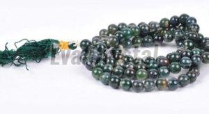 Moss Aagate Jap Mala