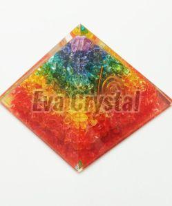 Orgonite 7 Chakra Pyramid